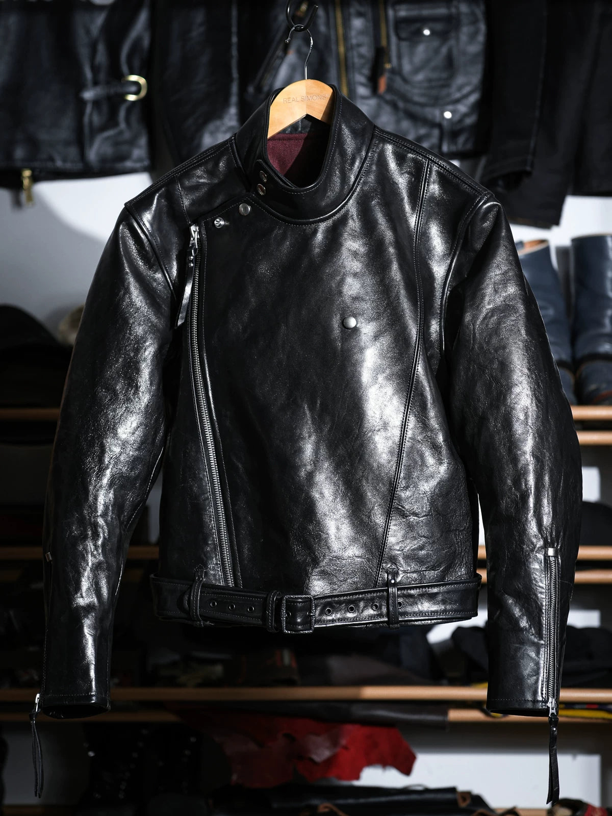 BLACK RIDGE Jacket ウエストシェイプ短丈 ホースハイド