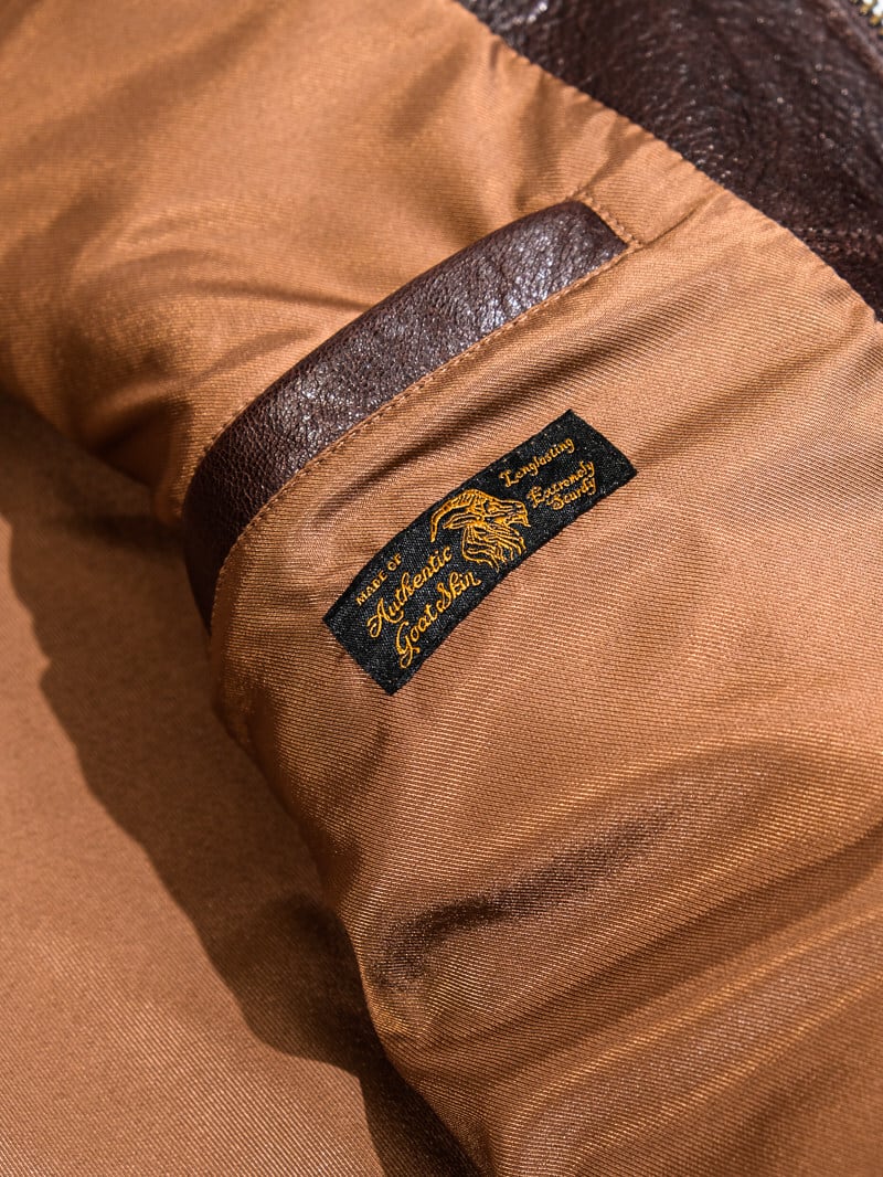 MENDOZA Vintage Grain Single Riders — Dark Brown Goatskin