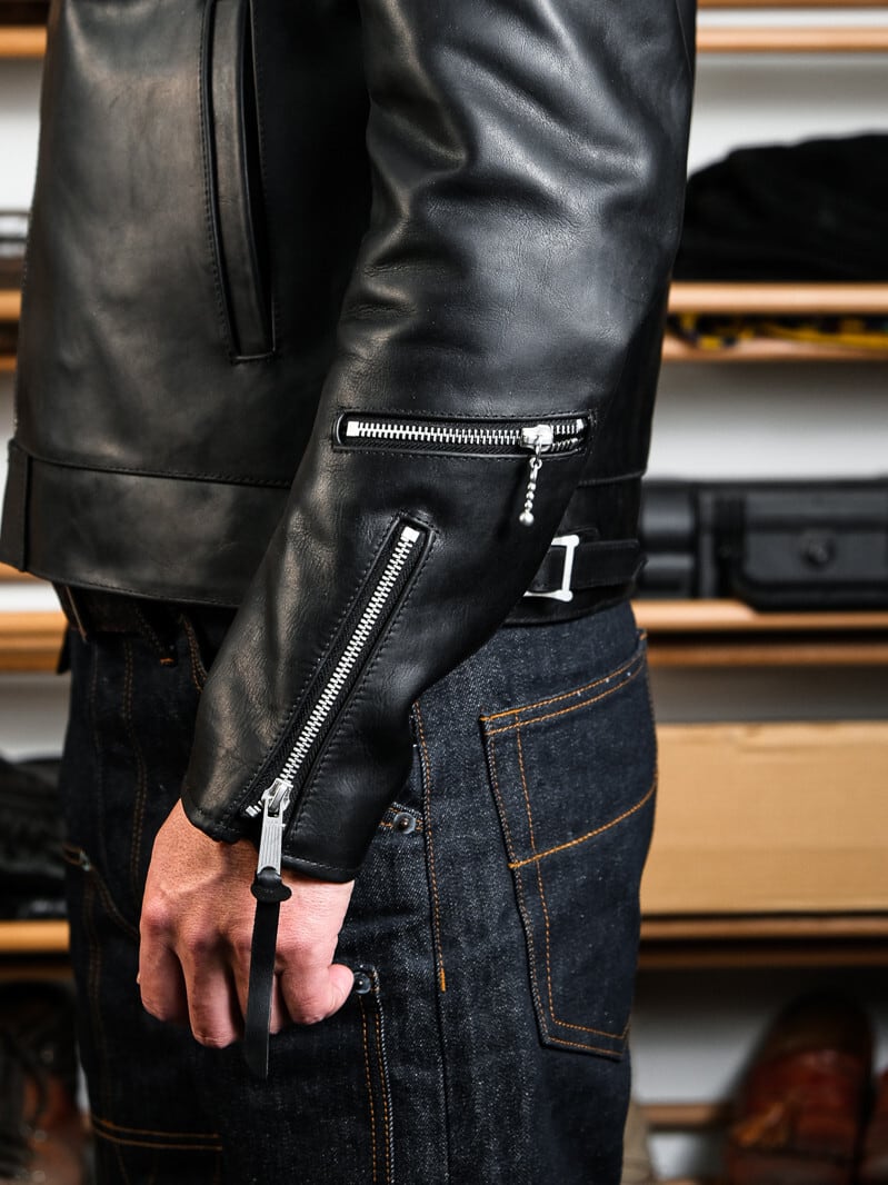 551 Leather Jacket — British Classic, Black Calfskin