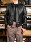 A-2 Leather Flight Jacket — Military, Short, Tea-Core Goatskin