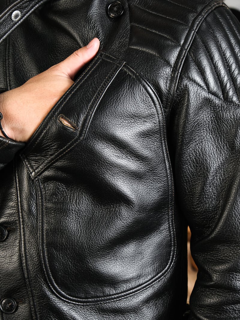 1920s Vintage Classic Riders Jacket — Heavy Goatskin