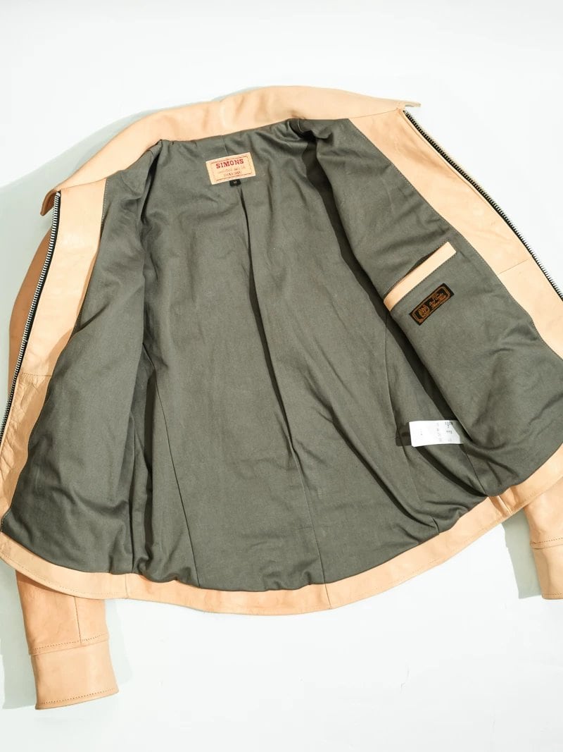 JS02 シングルレザージャケット 直ジップ ホースハイド