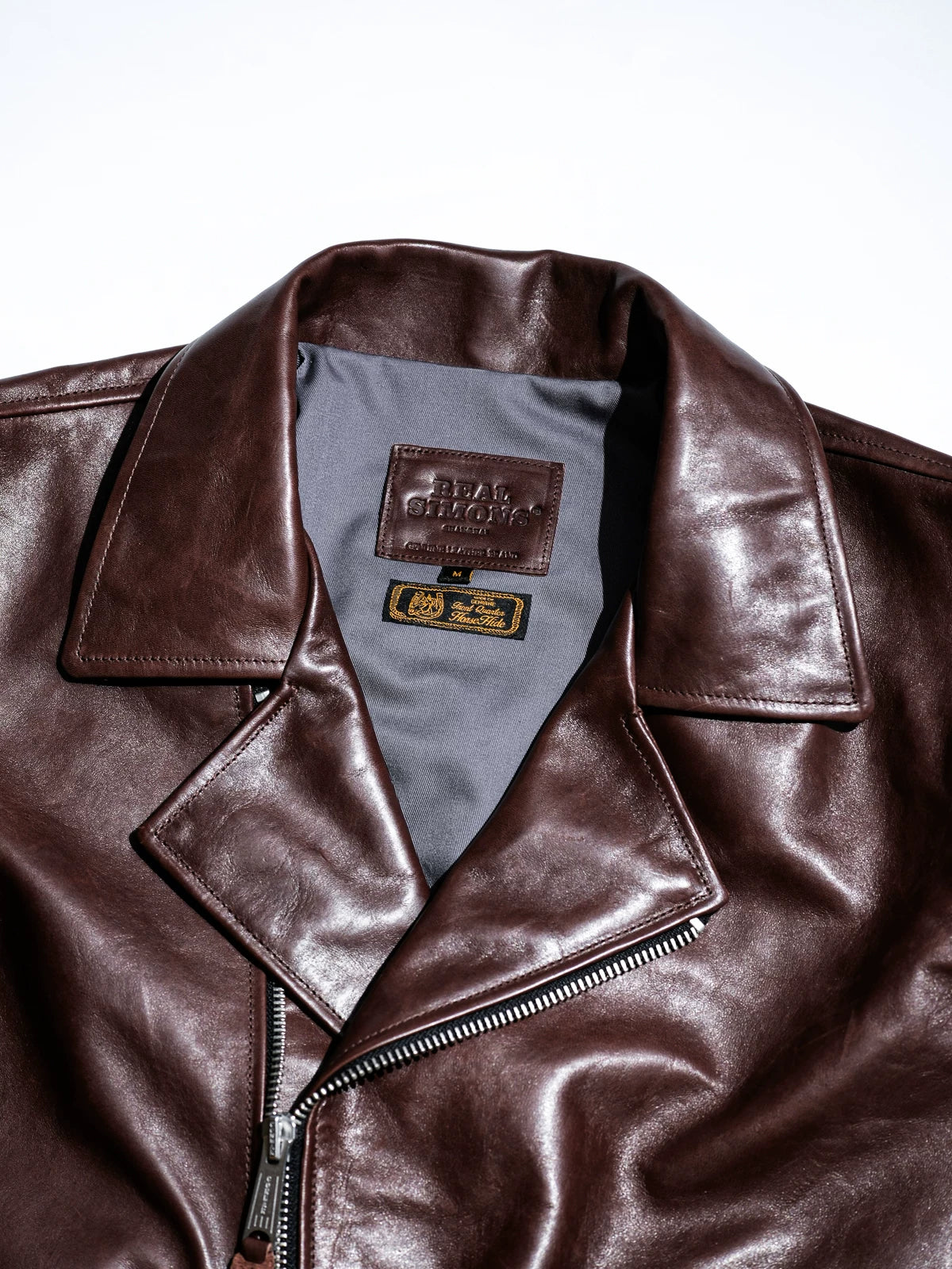 ニュルンベルク ダブルブレスト レザージャケット 1940s シールブラウン ホースハイド