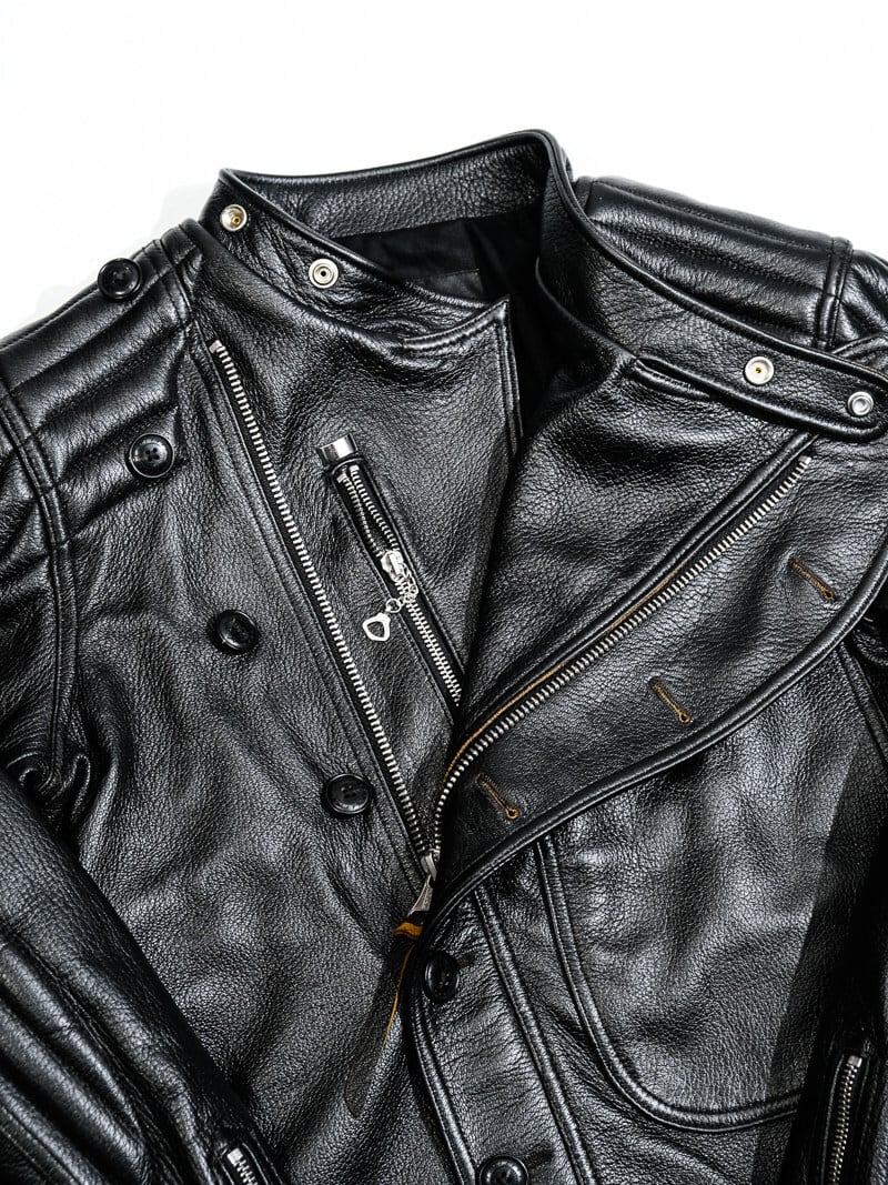1920s Vintage Classic Riders Jacket — Heavy Goatskin