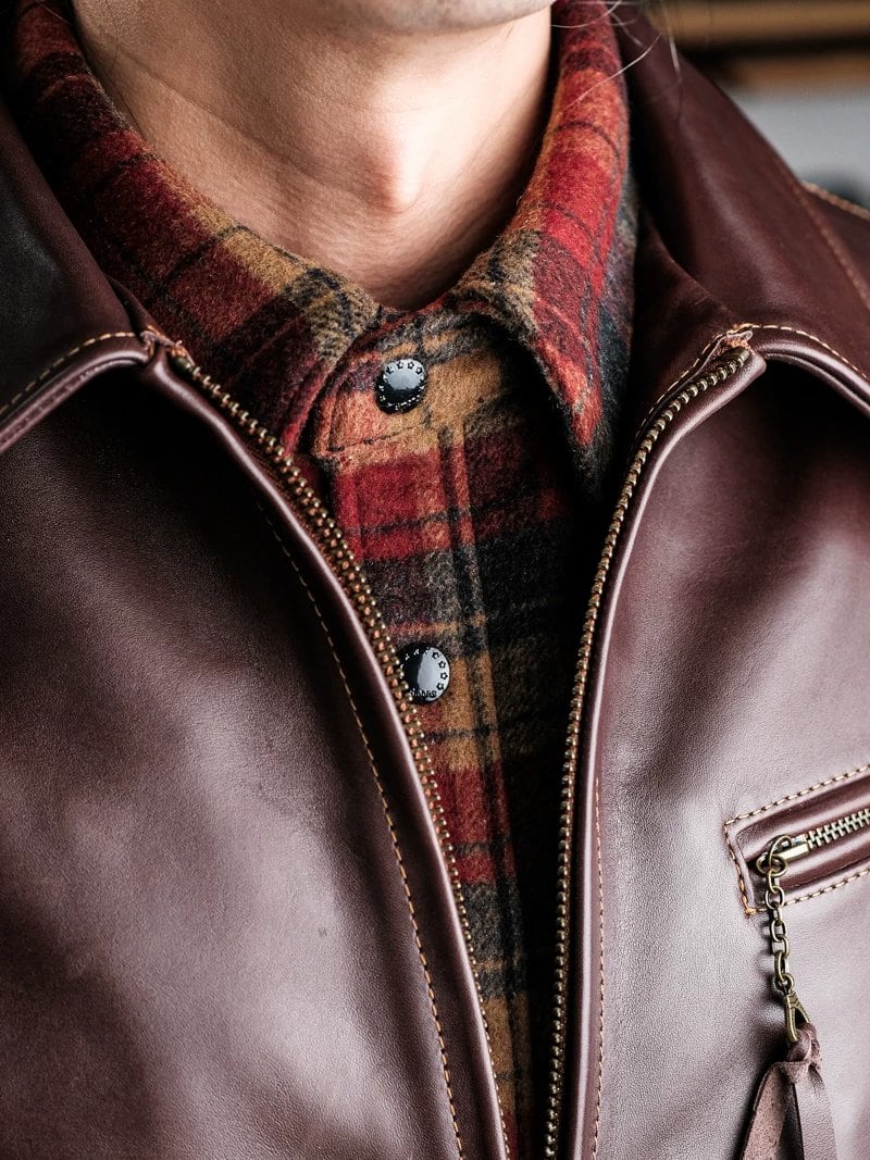 CPO Shirt Jacket — Check, Heavy, Coffee Brown Wool