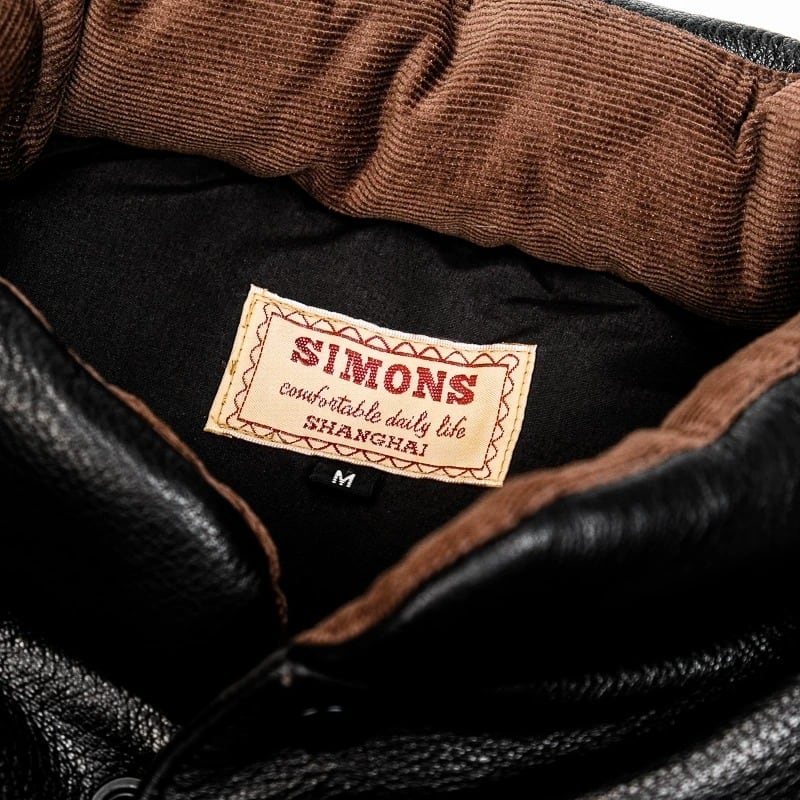 Leather Down Vest — Western Style, Goatskin