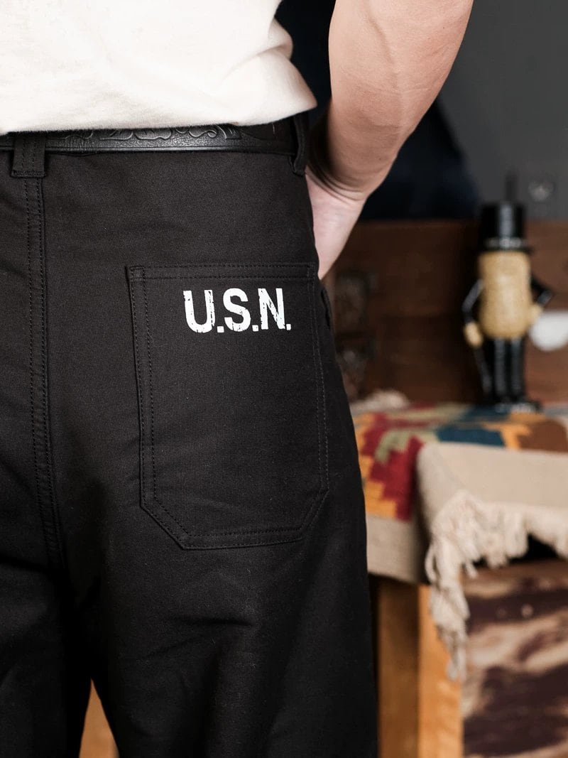 N-1 Deck Pants — All Cotton, Straight, Black