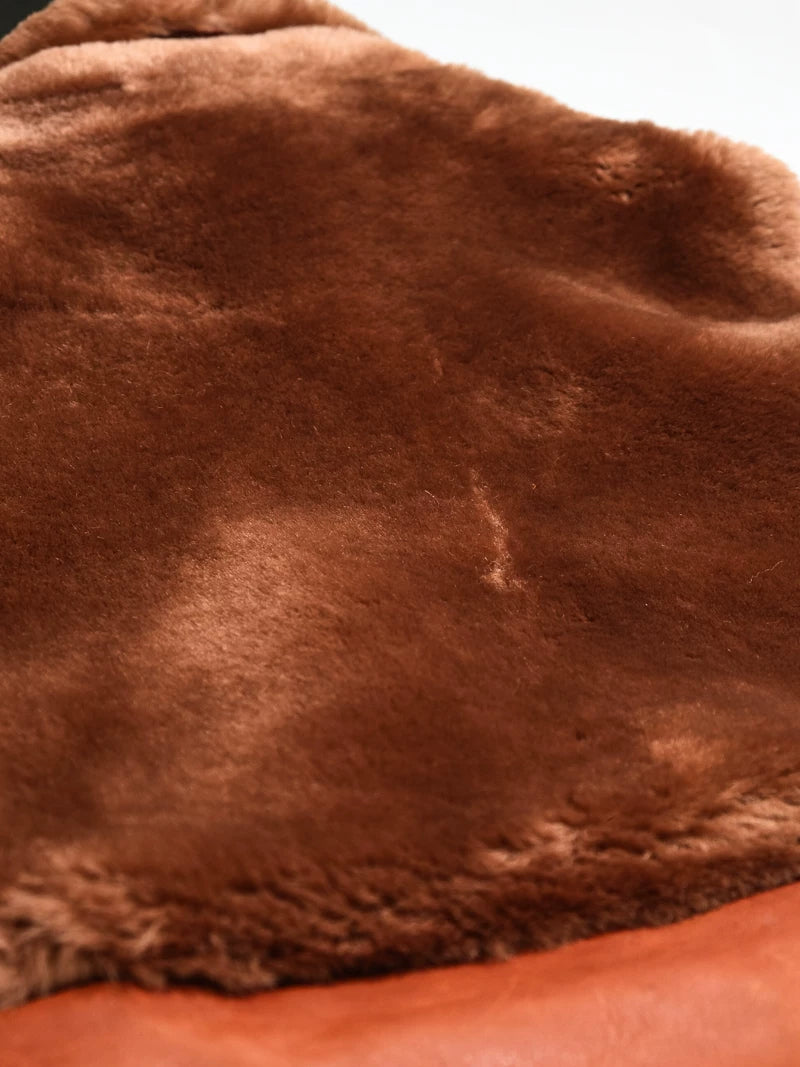 GRIZZLY JACKET マウンテンファージャケット メリノウールファー ハバナ 1930s ホースハイド