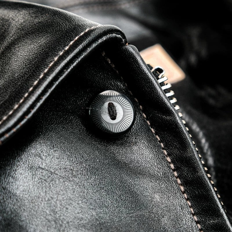 1930s ハーフベルト レザージャケット ヴィンテージ加工 ホースハイド