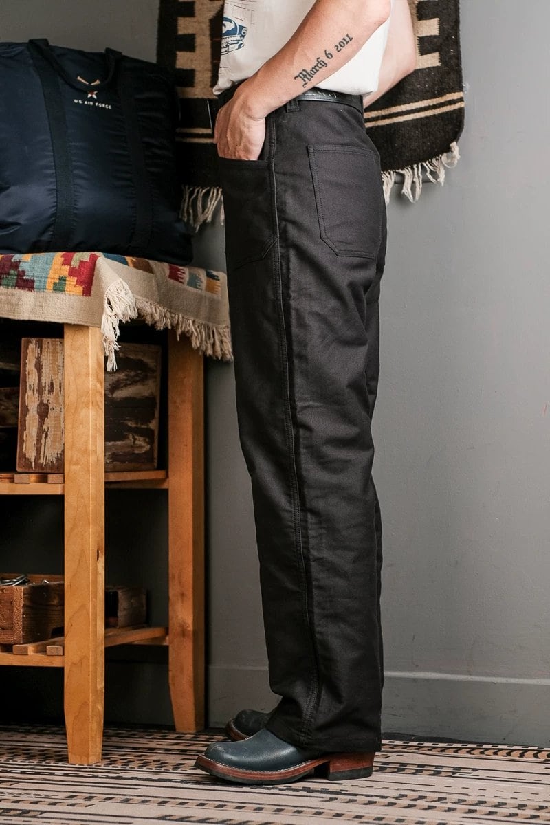 N-1 Deck Pants — All Cotton, Straight, Black