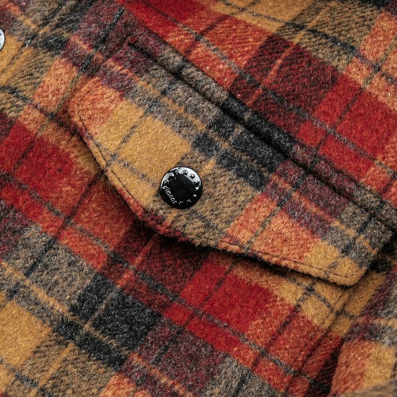 CPO Shirt Jacket — Check, Heavy, Coffee Brown Wool