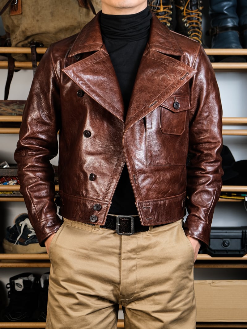 AVIATOR 馬革 フライトジャケット ブラウン