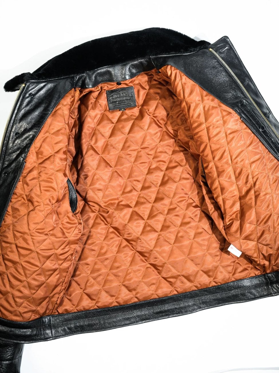 N-1 All-Leather Deck Jacket — Shearling Collar, Sheepskin
