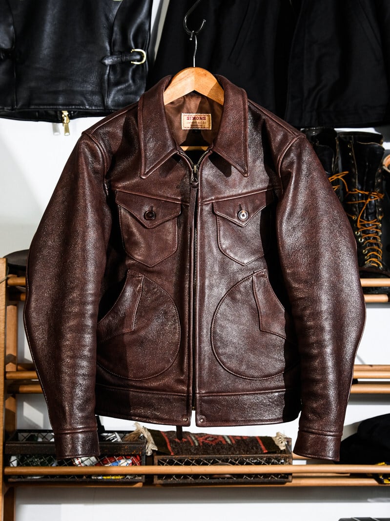 MENDOZA Vintage Grain Single Riders — Dark Brown Goatskin