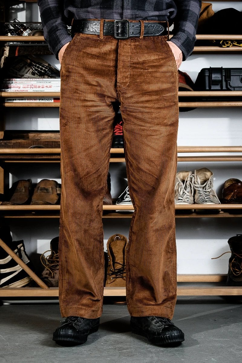 Corduroy Trousers — Wide Straight, 50s Corduroy
