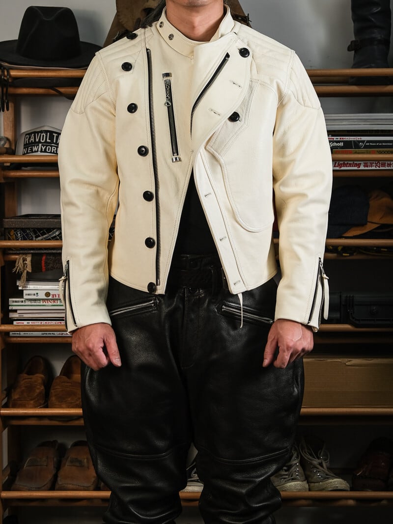 1920s Vintage Classic Riders Jacket — Heavy Goatskin