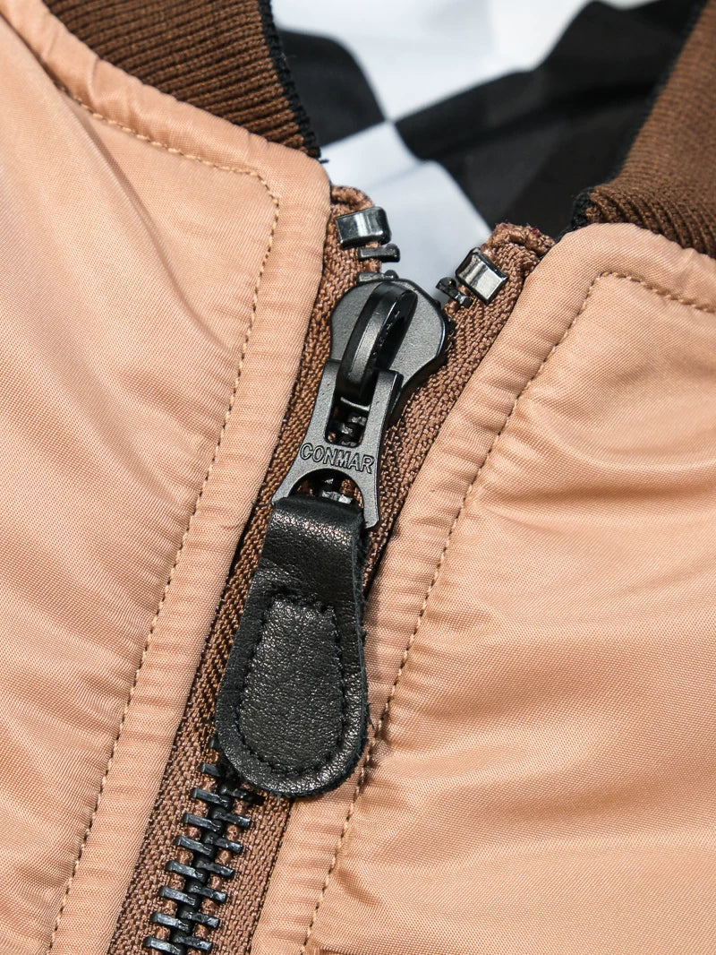 MA-1 リバーシブル フライトジャケット チェッカーフラッグ ナイロン