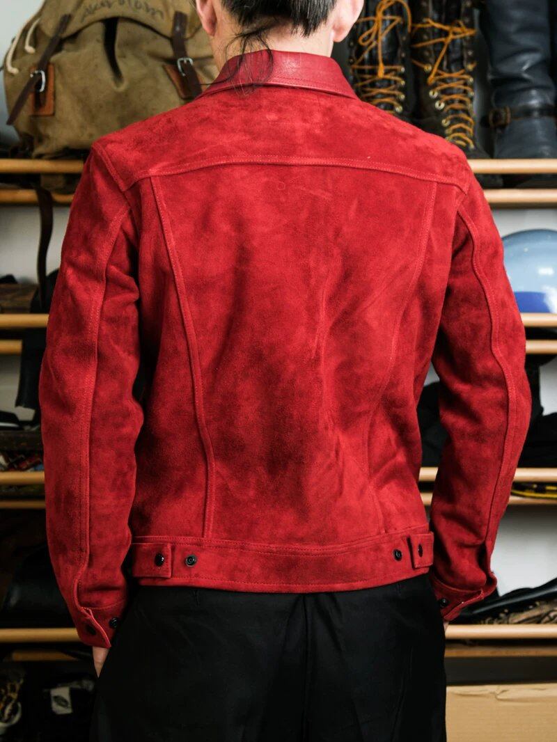 Suede Trucker Jacket — Third Type, Goat Suede