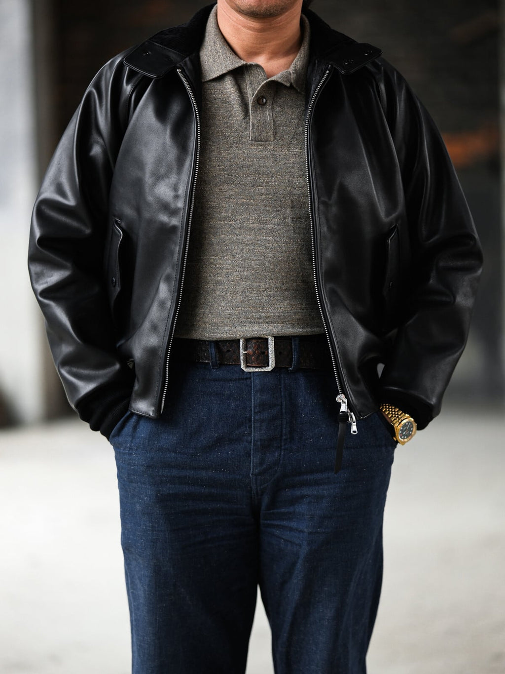 Harrington Blouson G9 — Leather
