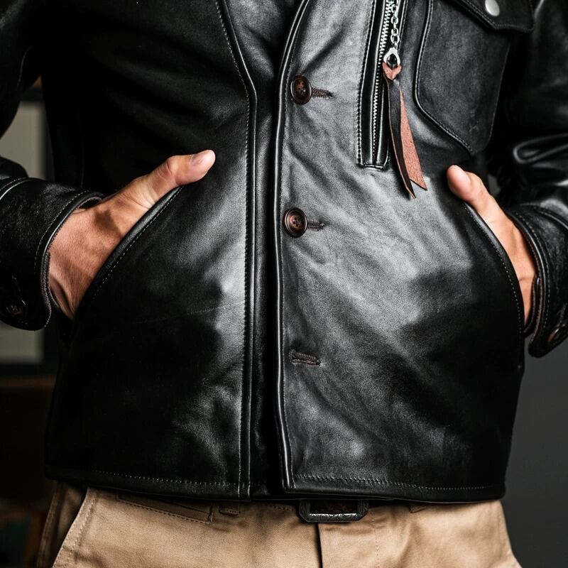 Car Coat — 1940s Horsehide