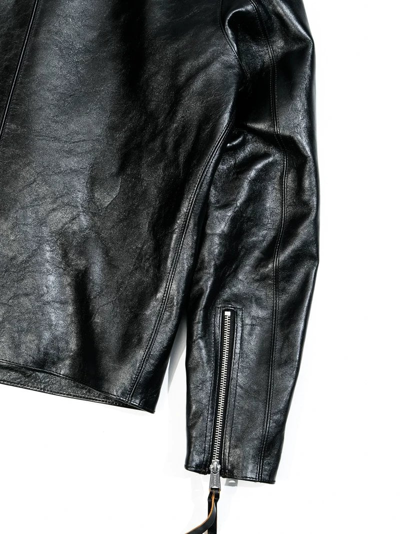 Café Racer Crew Neck — Tea-Core, 1960s Horsehide