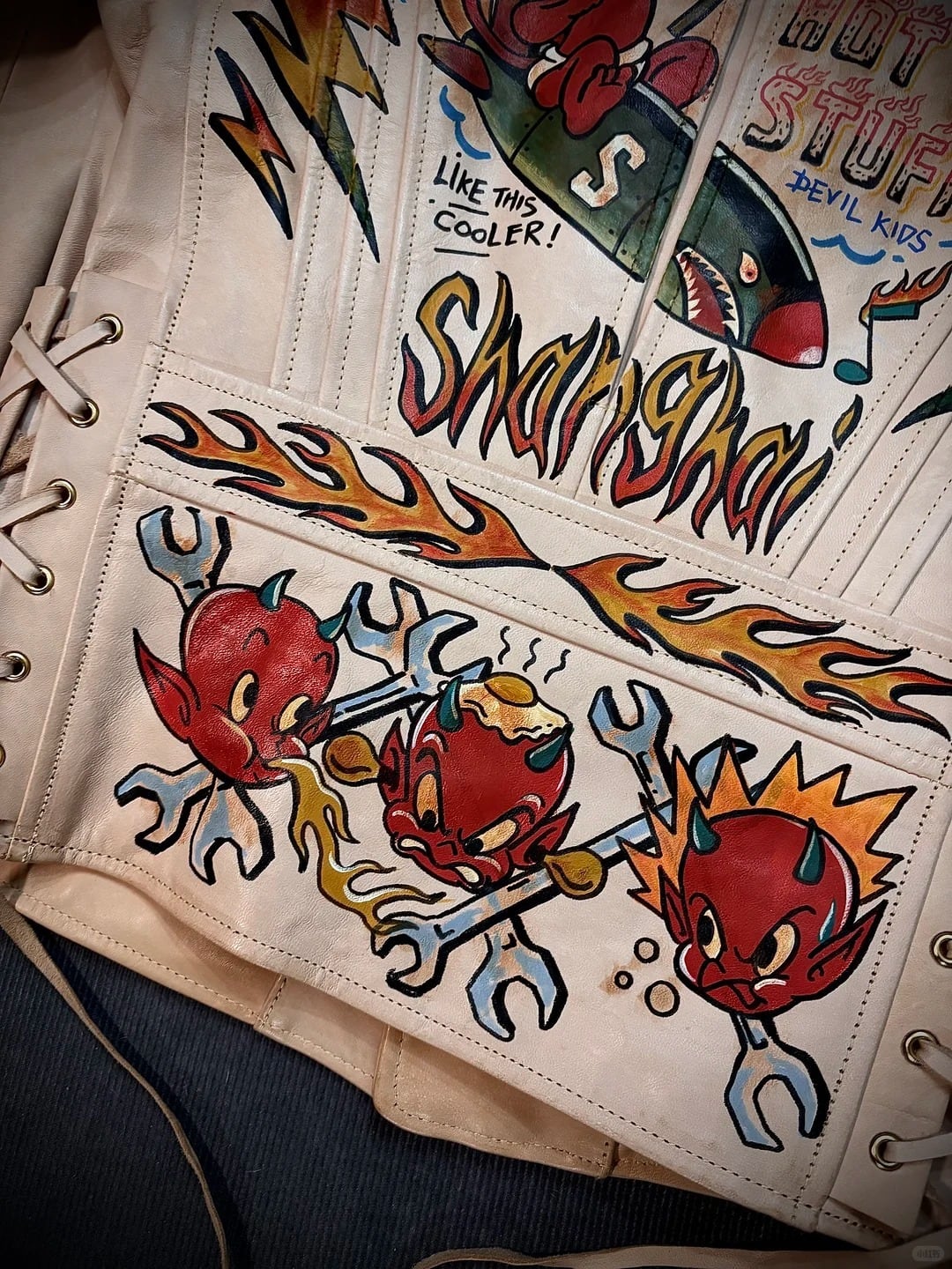 [Made to Order] Sonoma Jacket — Hand Painted, Natural Horsehide