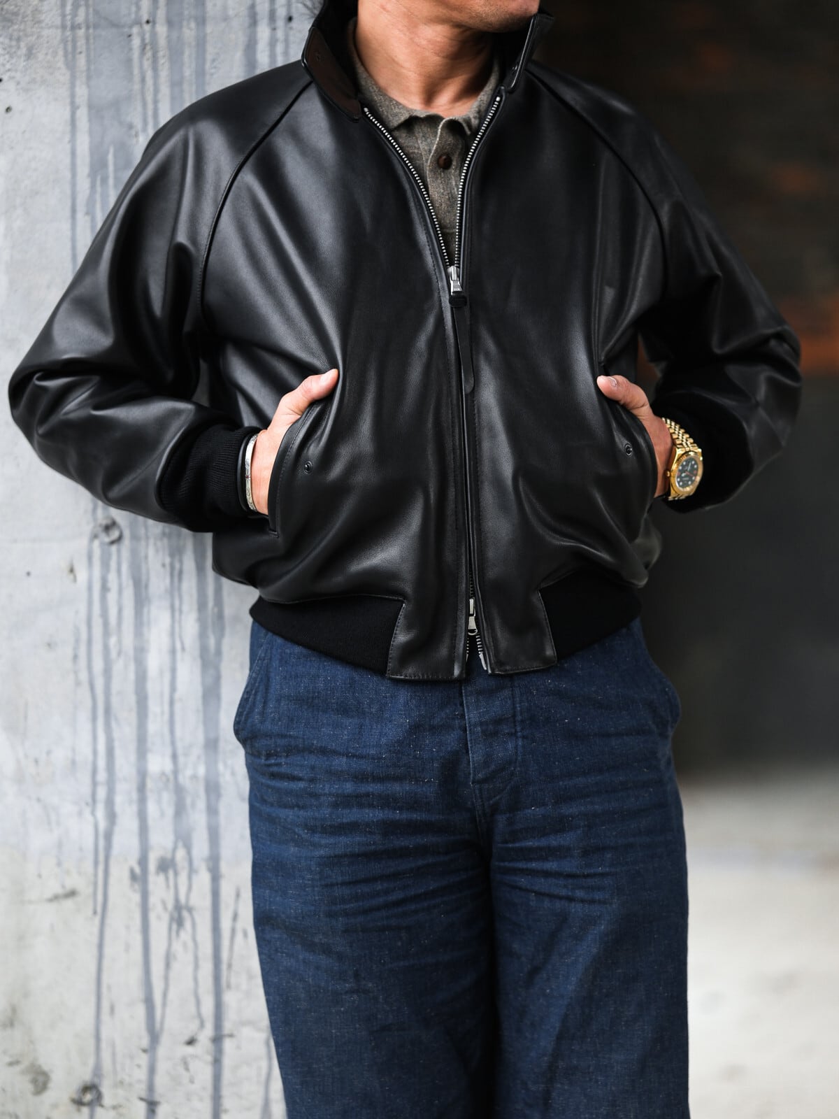 Harrington Blouson G9 — Leather