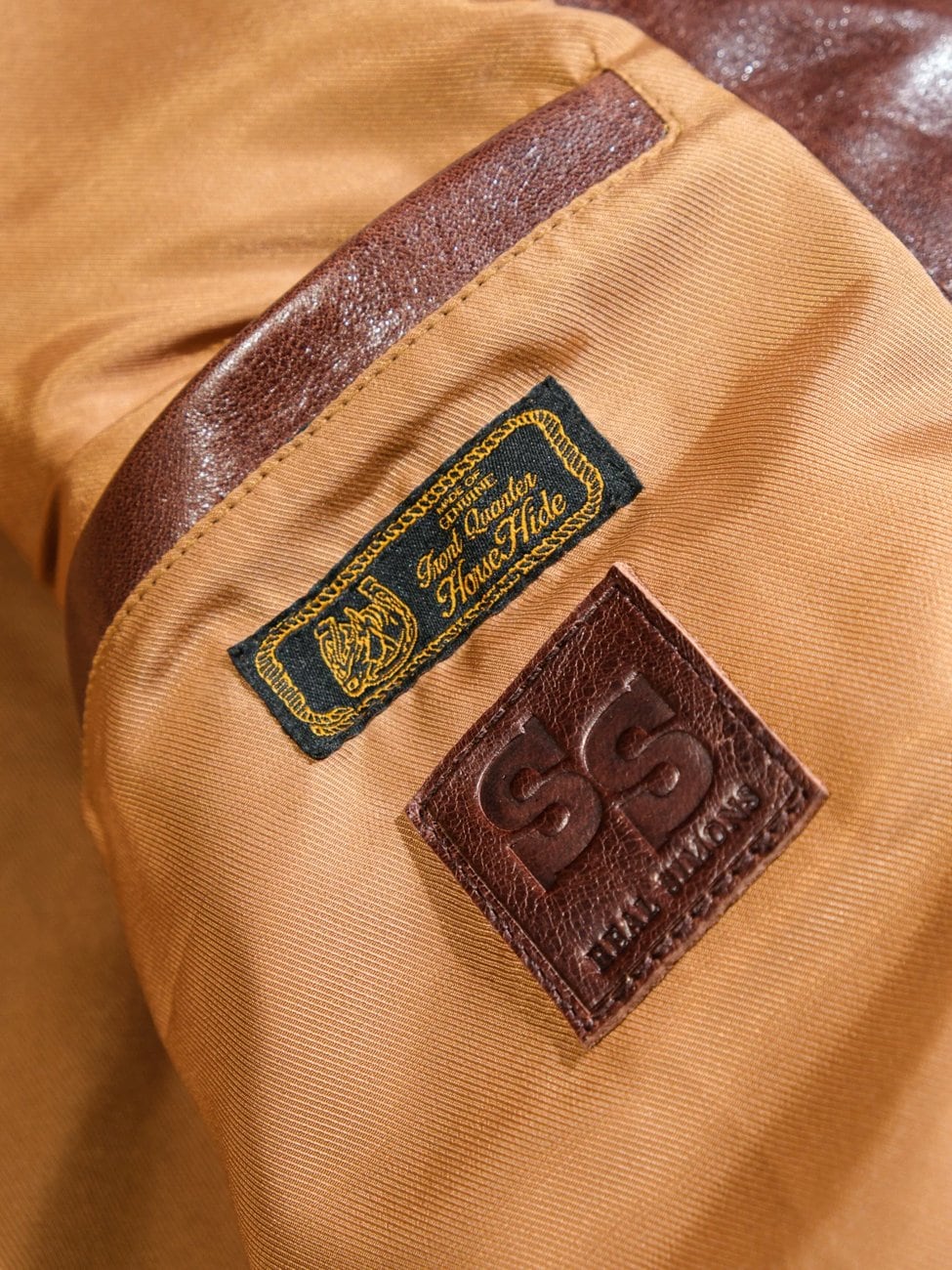 Shawl Collar Cossack Jacket — Light Brown, 1930s Horsehide