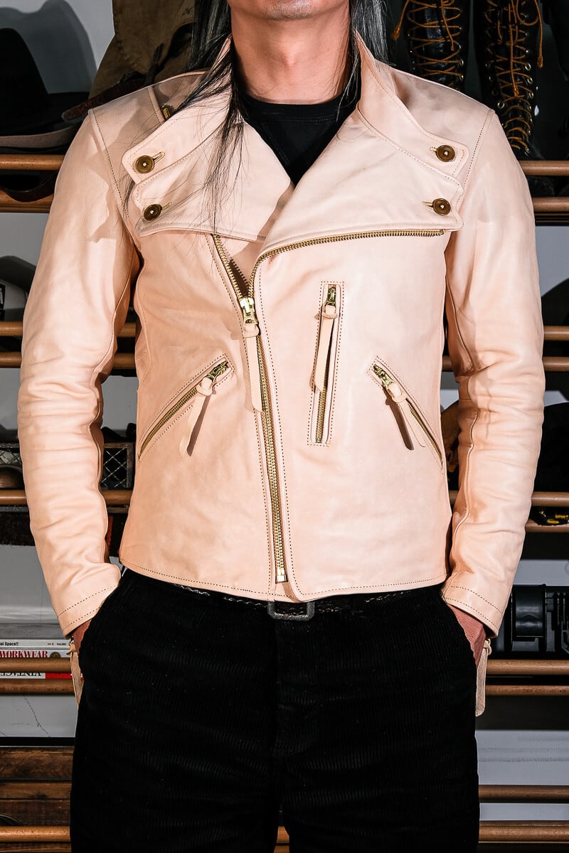 Sonoma Jacket ワイドショルダー絞り ホースハイド