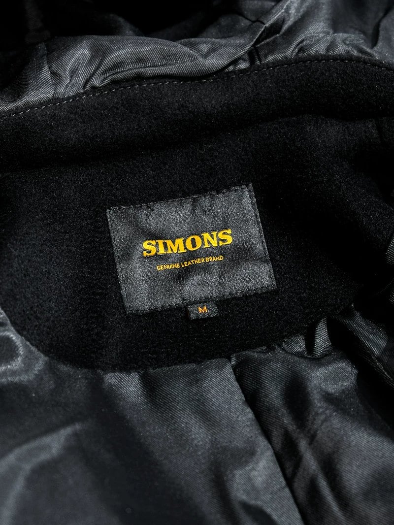 Hooded Wool Coat — Stand Collar, A-Line, Black