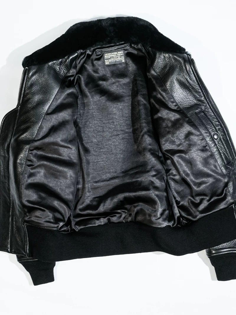 G-1 フライトジャケット ファー襟 茶芯 ゴートスキン