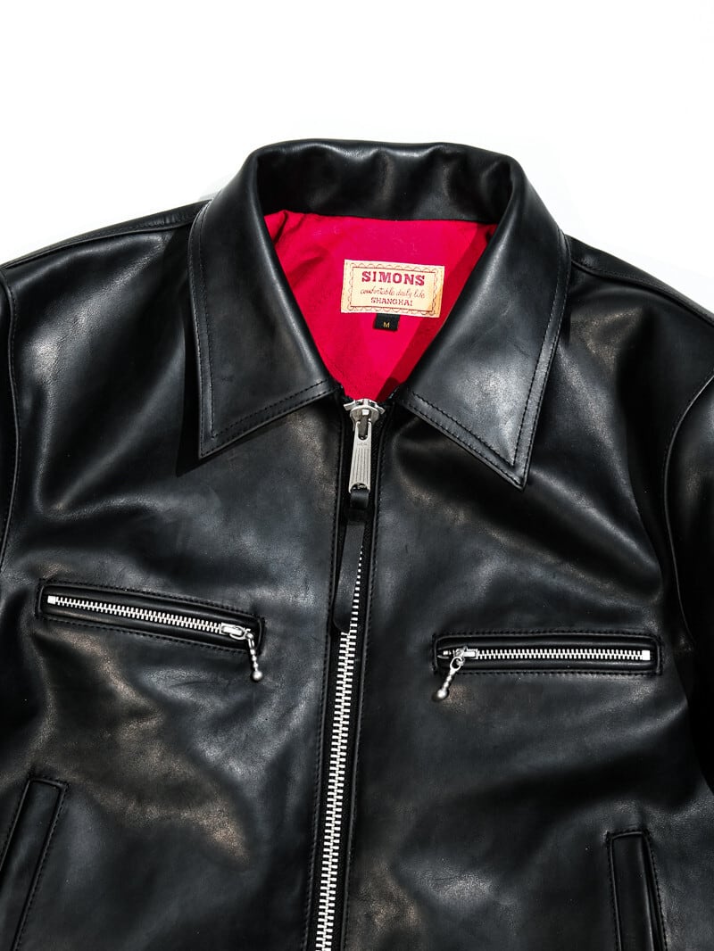 551 Leather Jacket — British Classic, Black Calfskin