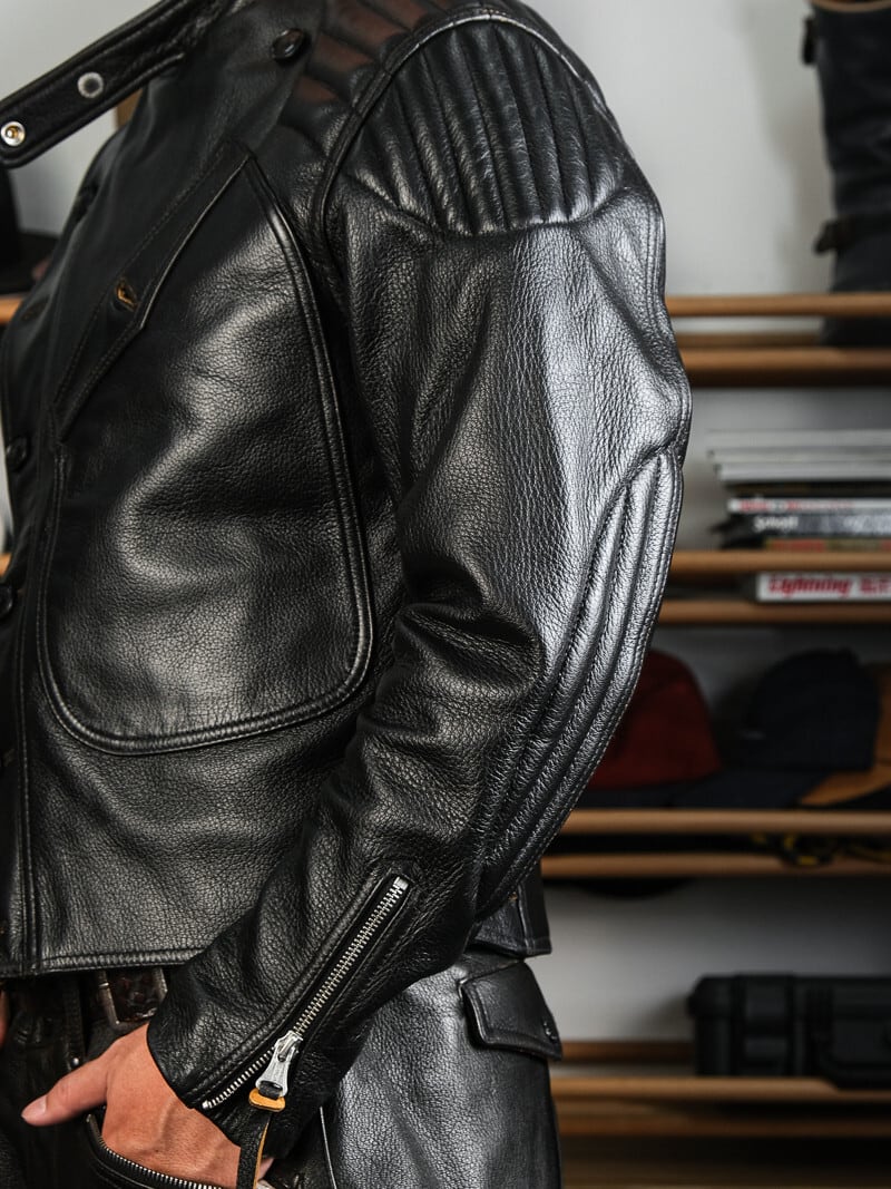 1920s Vintage Classic Riders Jacket — Heavy Goatskin