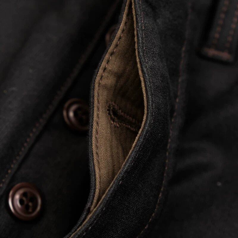 Flight Trousers — Ground Crew, High Waist, Tapered, Khaki Cotton