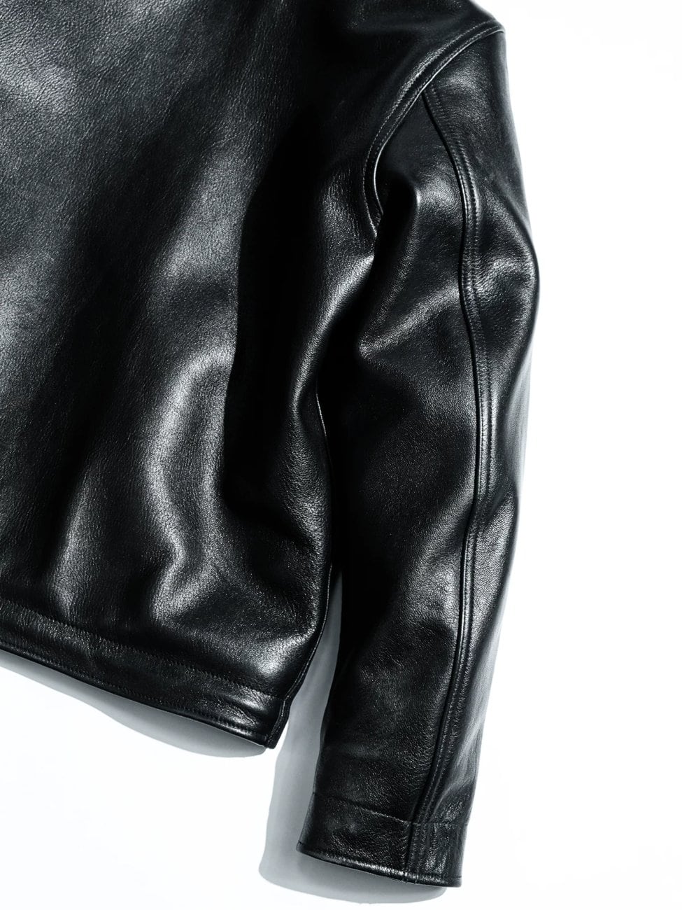 N-1 All-Leather Deck Jacket — Shearling Collar, Sheepskin