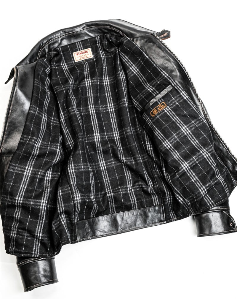 1930s Half-Belt Leather Jacket — Vintage Finish, Horsehide