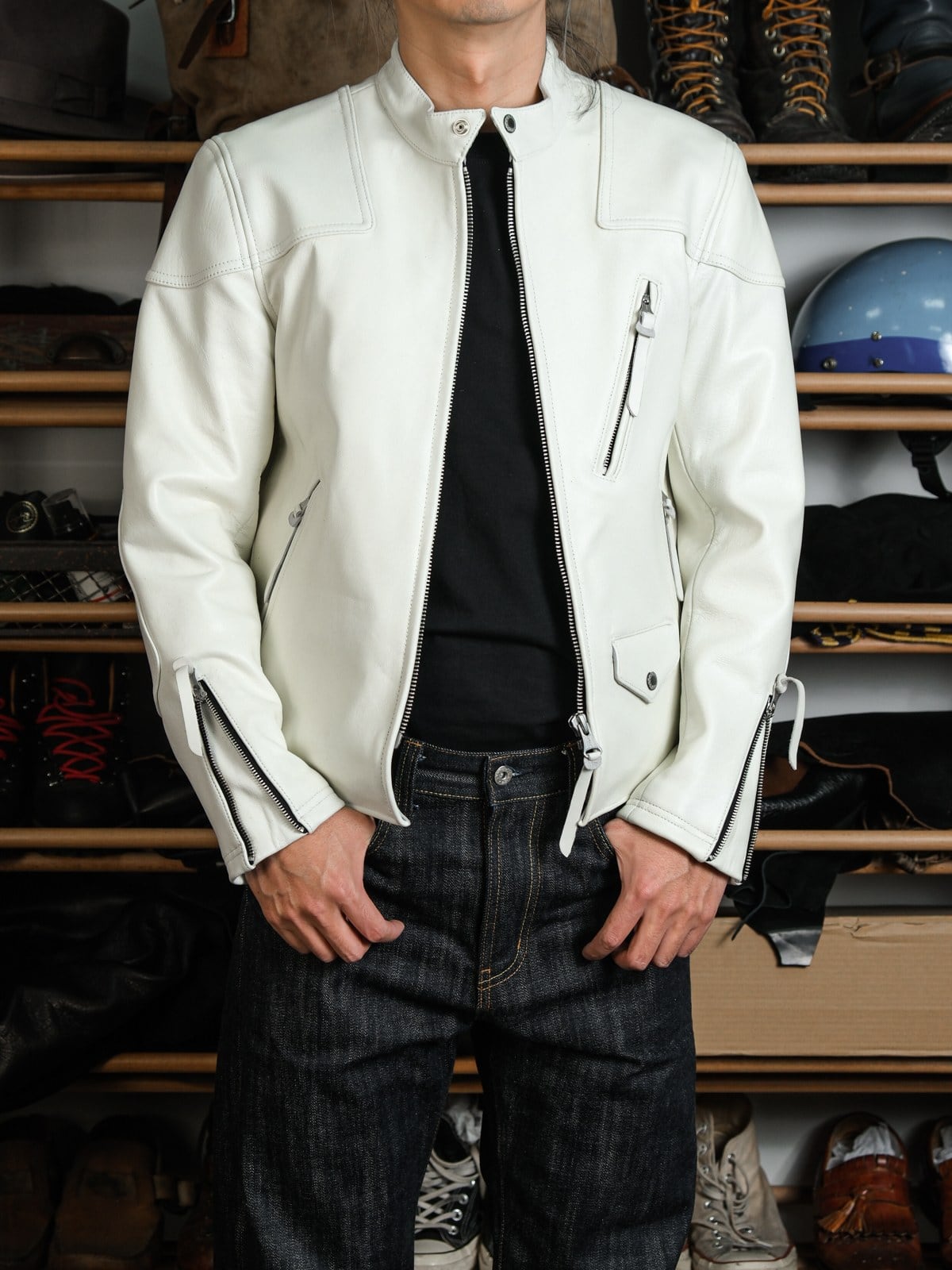 Single Riders Leather Jacket — Tannin Tanned Goatskin