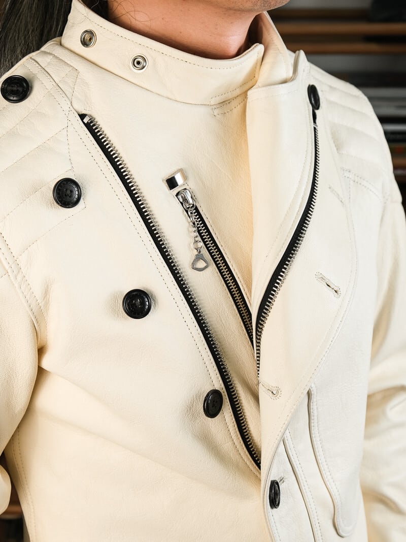 1920s Vintage Classic Riders Jacket — Heavy Goatskin