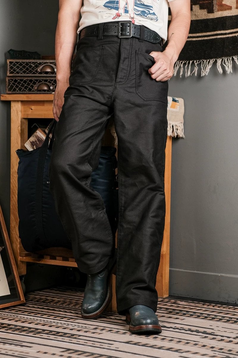 N-1 Deck Pants — All Cotton, Straight, Black