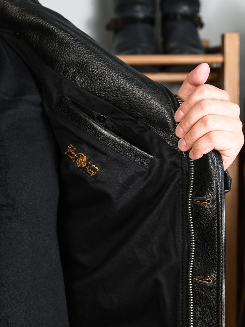 1920s Vintage Classic Riders Jacket — Heavy Goatskin