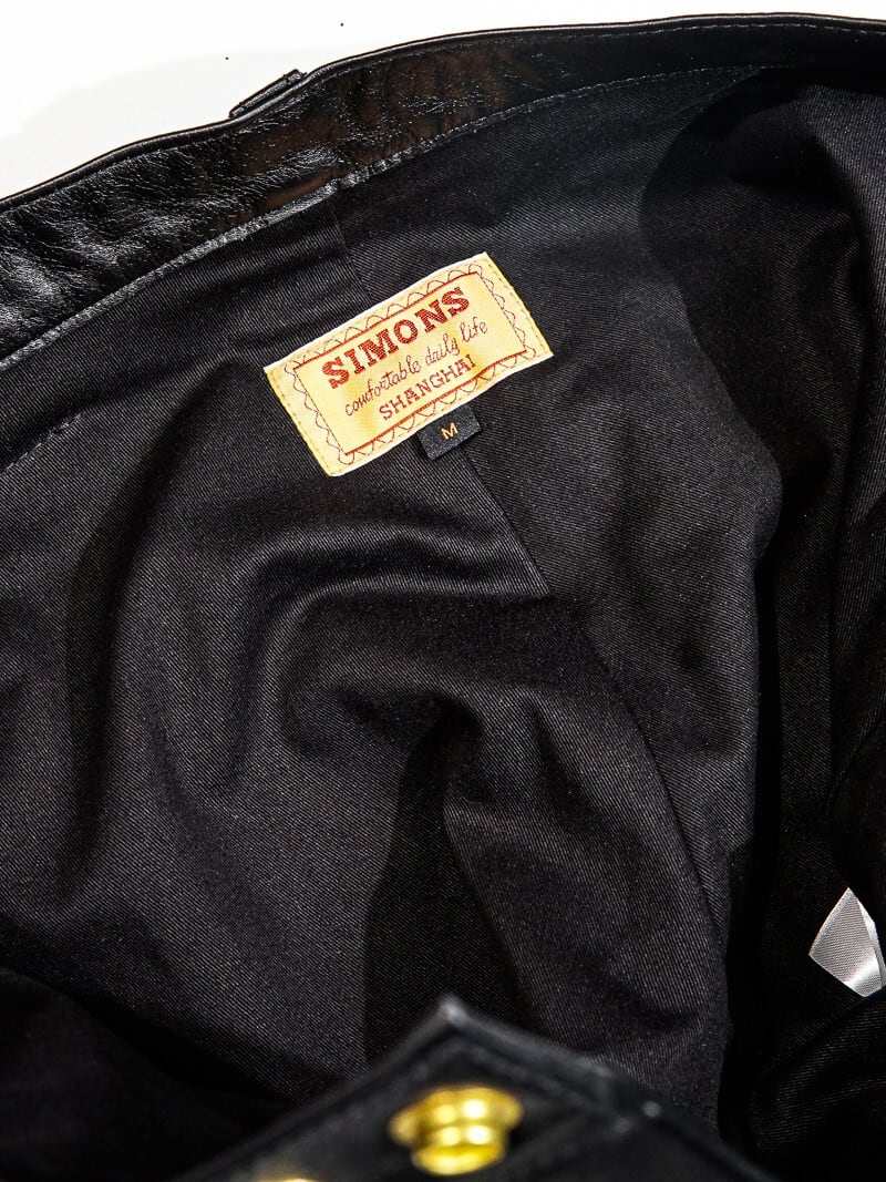 Riders Trousers — Classic Five Pocket, Straight Fit, Black Calfskin