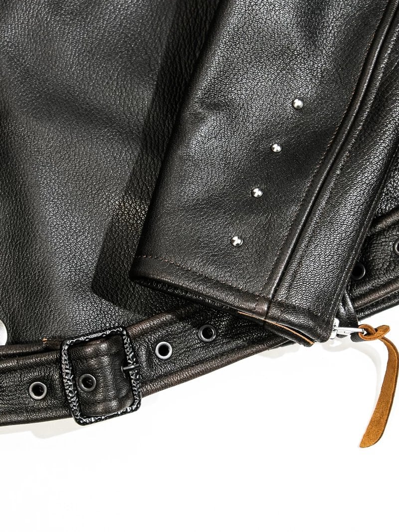 Double-Breasted Riders Jacket J-31 — 1930s Goatskin