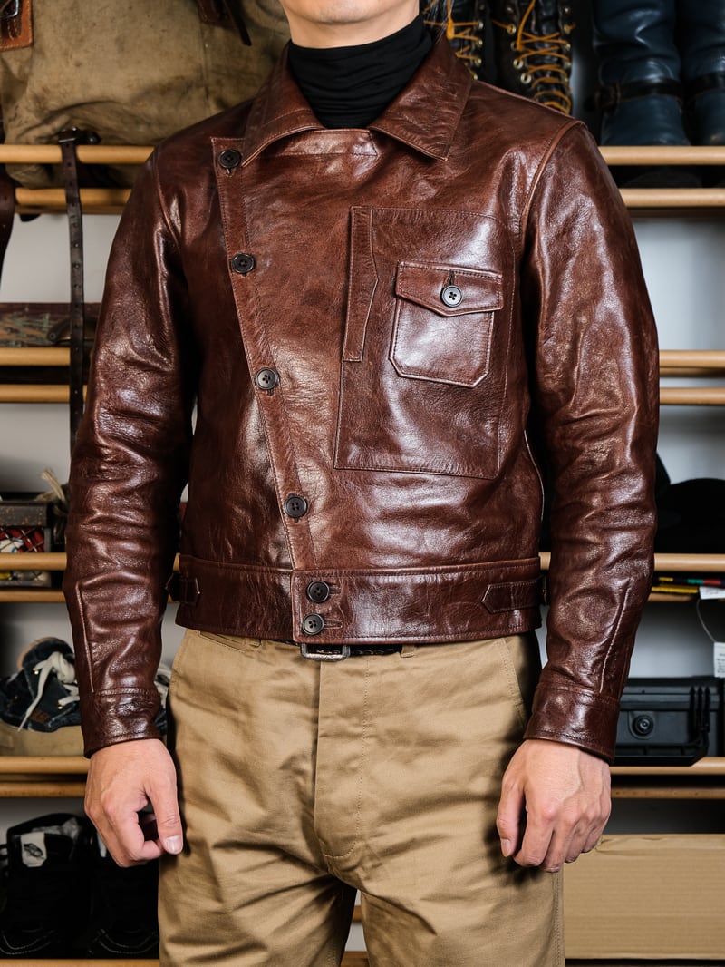 AVIATOR 馬革 フライトジャケット ブラウン