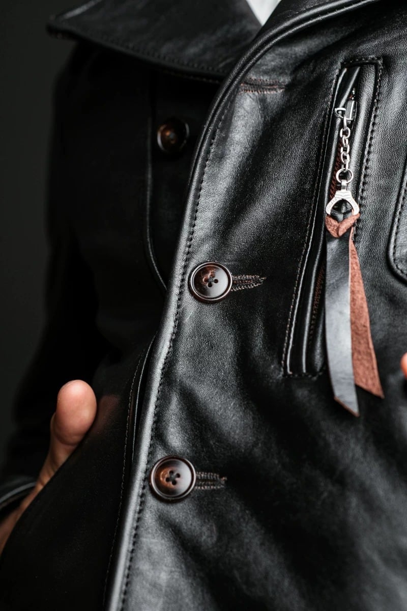 Car Coat — 1940s Horsehide