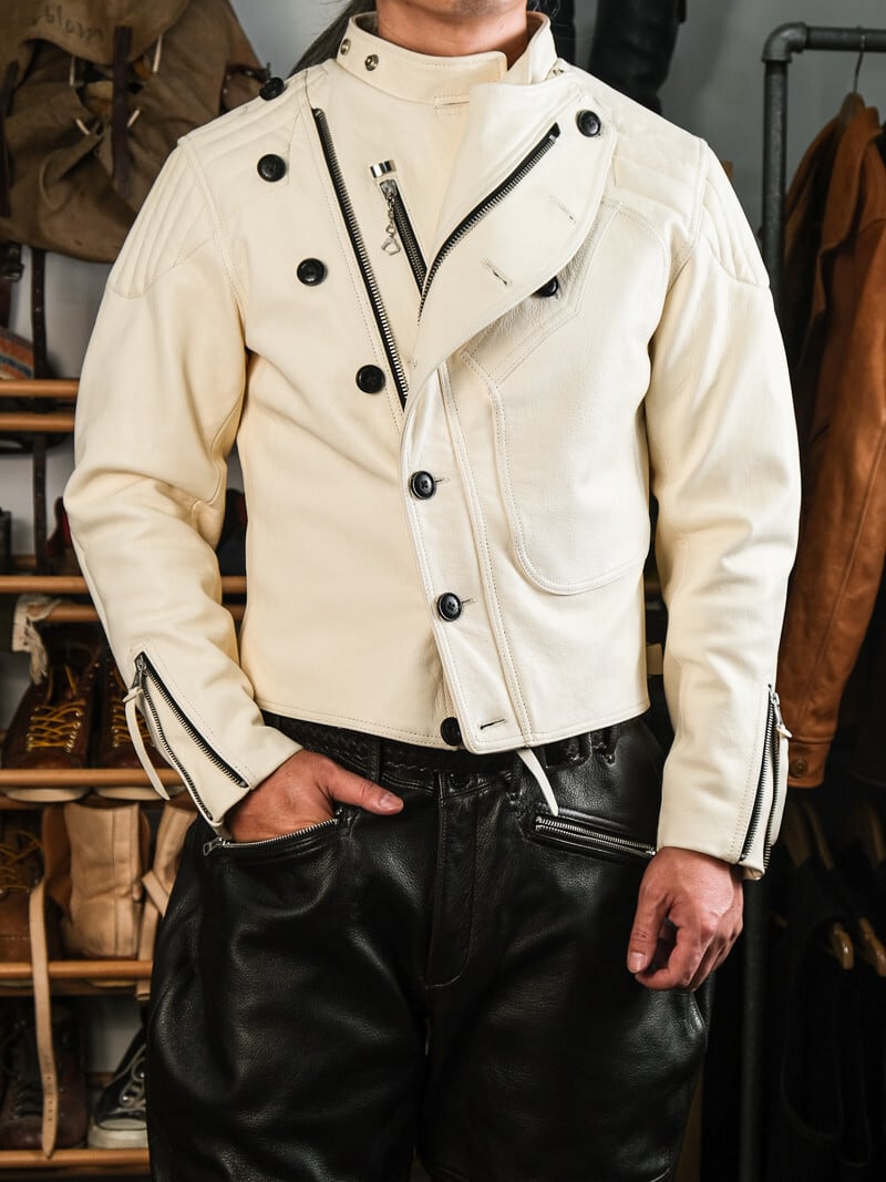 1920s Vintage Classic Riders Jacket — Heavy Goatskin
