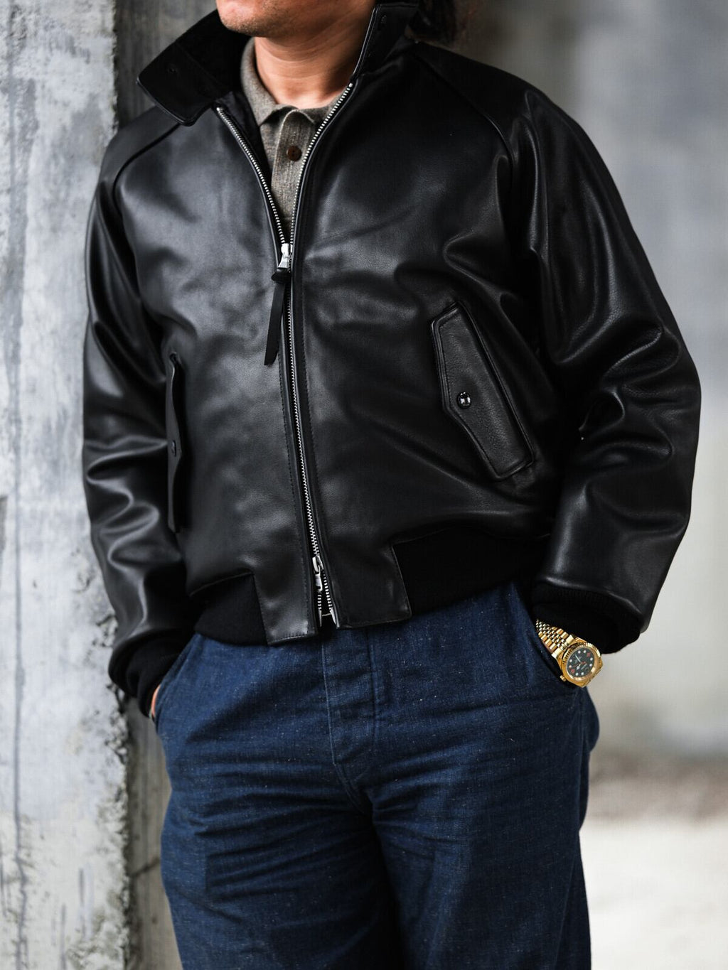 Harrington Blouson G9 — Leather