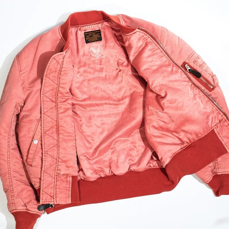 MA-1 Flight Jacket — Washed, Washed Pink, Nylon