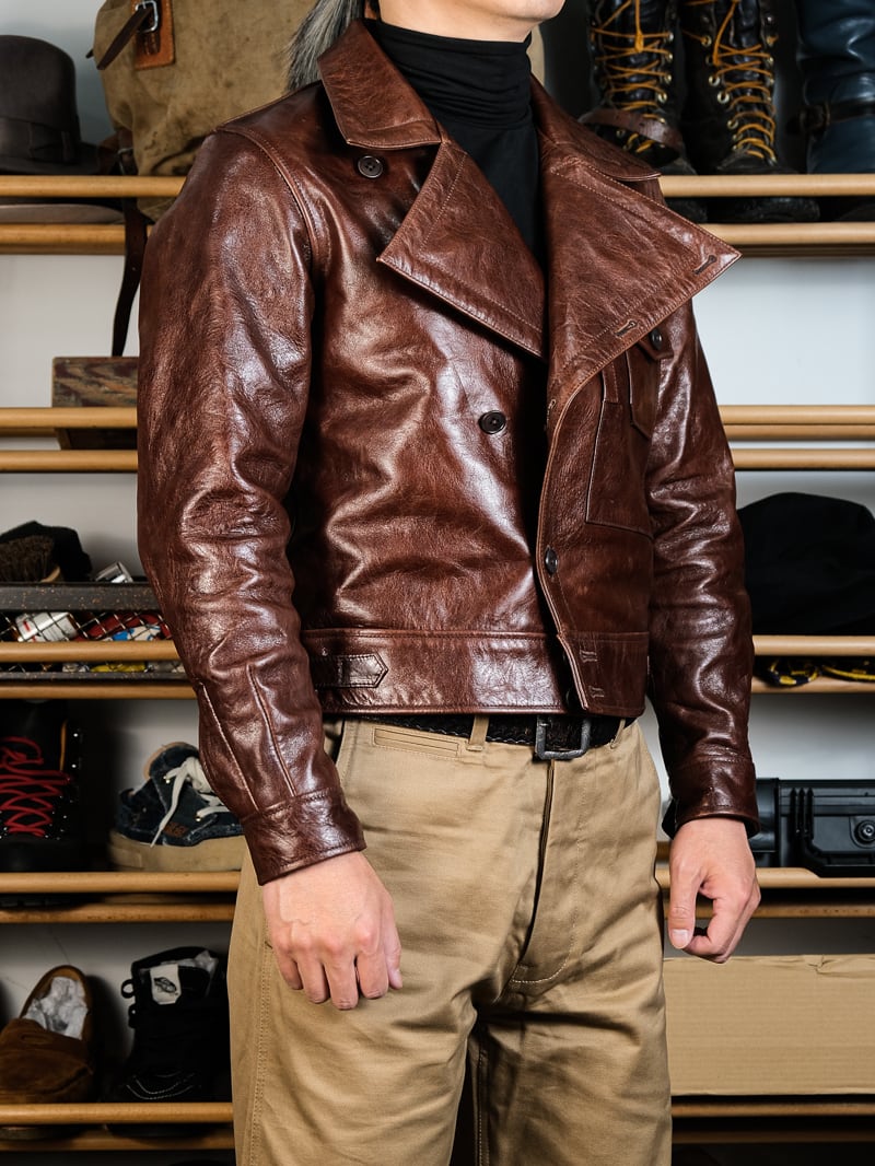 AVIATOR 馬革 フライトジャケット ブラウン