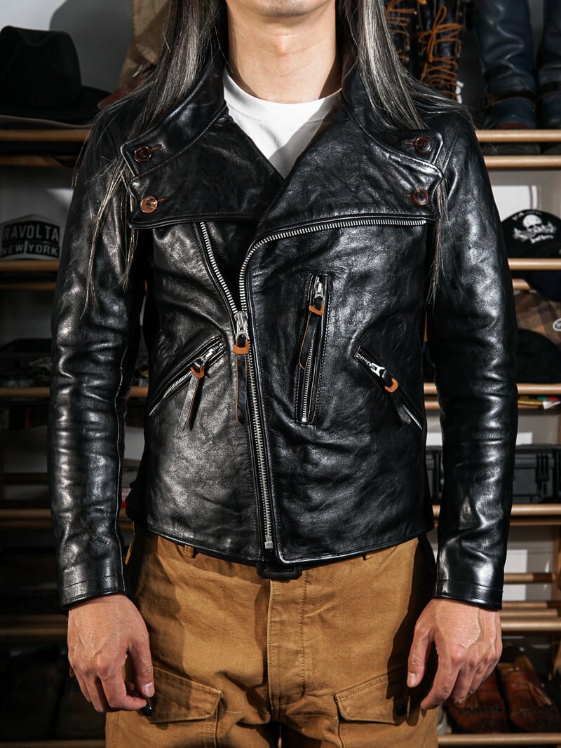 Sonoma Jacket ワイドショルダー絞り ホースハイド