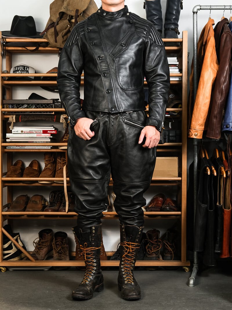1920s Vintage Classic Riders Jacket — Heavy Goatskin